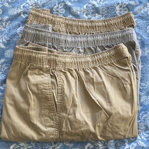 Set of 3 shorts, size Large, 7 inch inseam